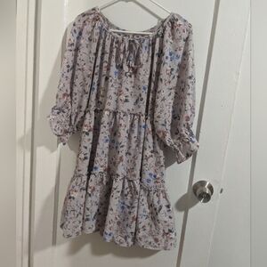 Easel floral tiered dress size S